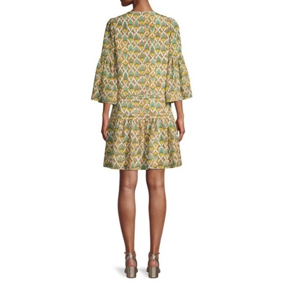 Kobi Halperin Lulu Silk Drop Waist Dress in Ivory Multicolor size XS - Picture 2 of 16